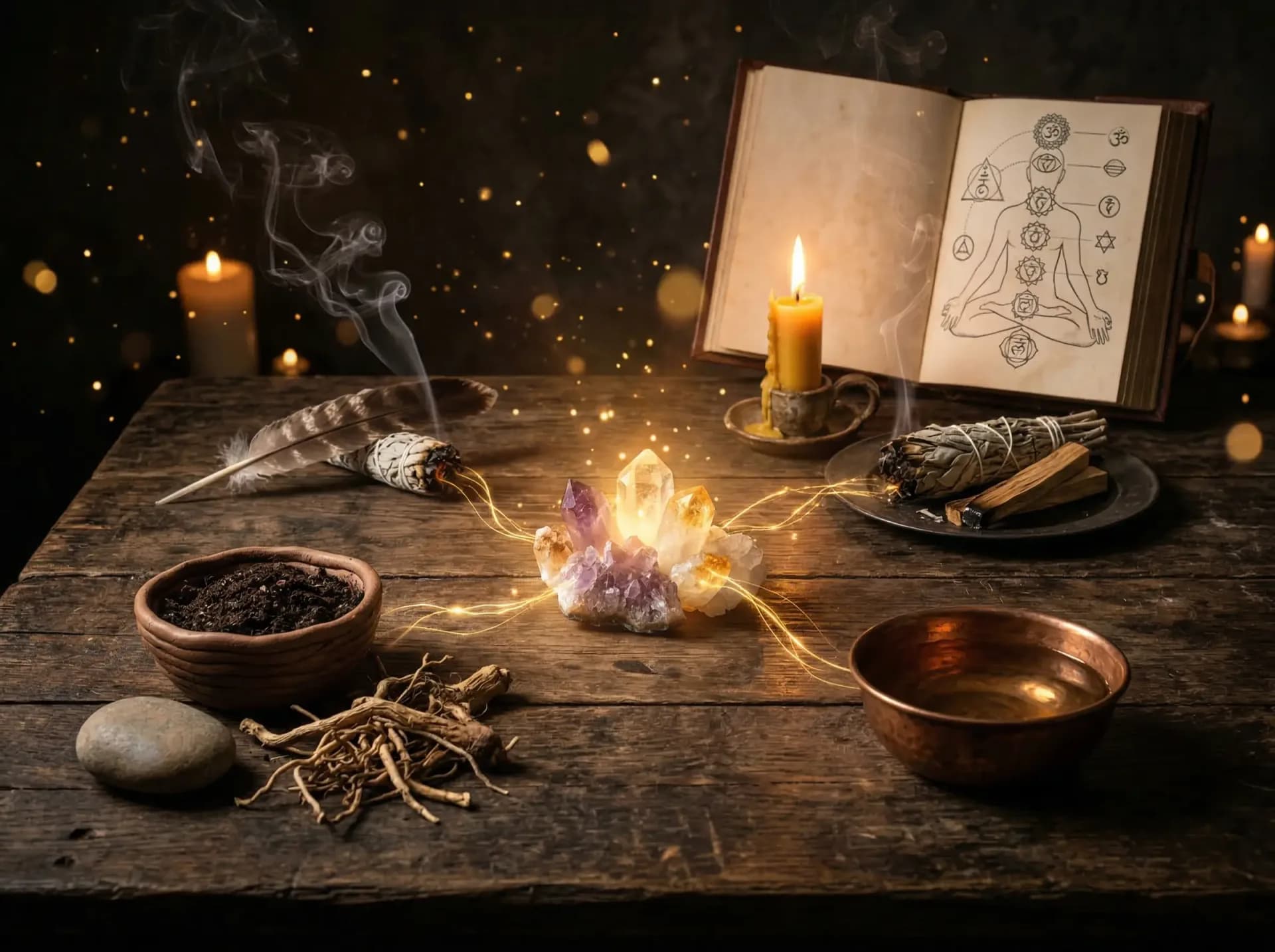 Ganzheitliche schamanische Heilung auf allen Ebenen durch Energiearbeit und Rituale